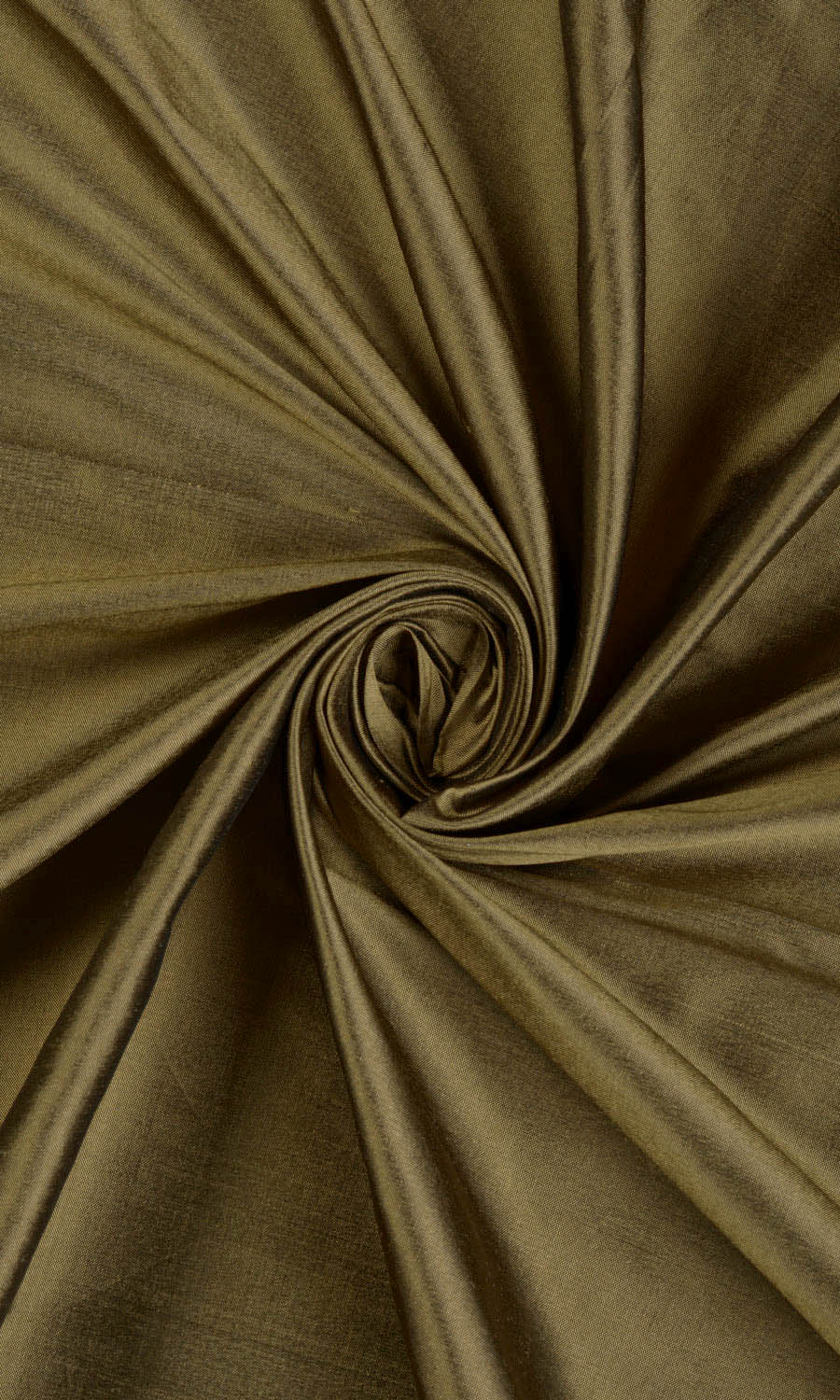 Shantung Silk Window Curtains (Dark Olive Green)