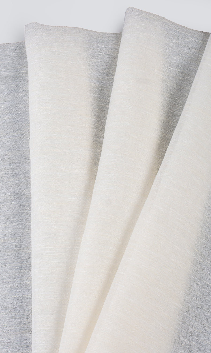 Textured Sheer Pinch Pleat, Rod Pocket, Eyelet Curtains (Cotton White)