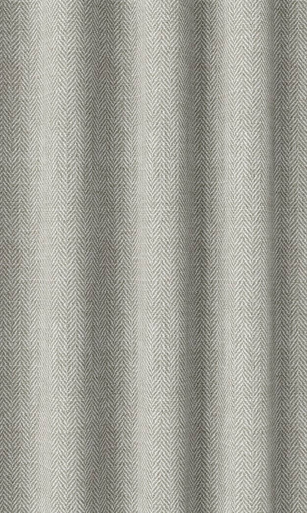 Herringbone Textured Window Curtains (Grey)