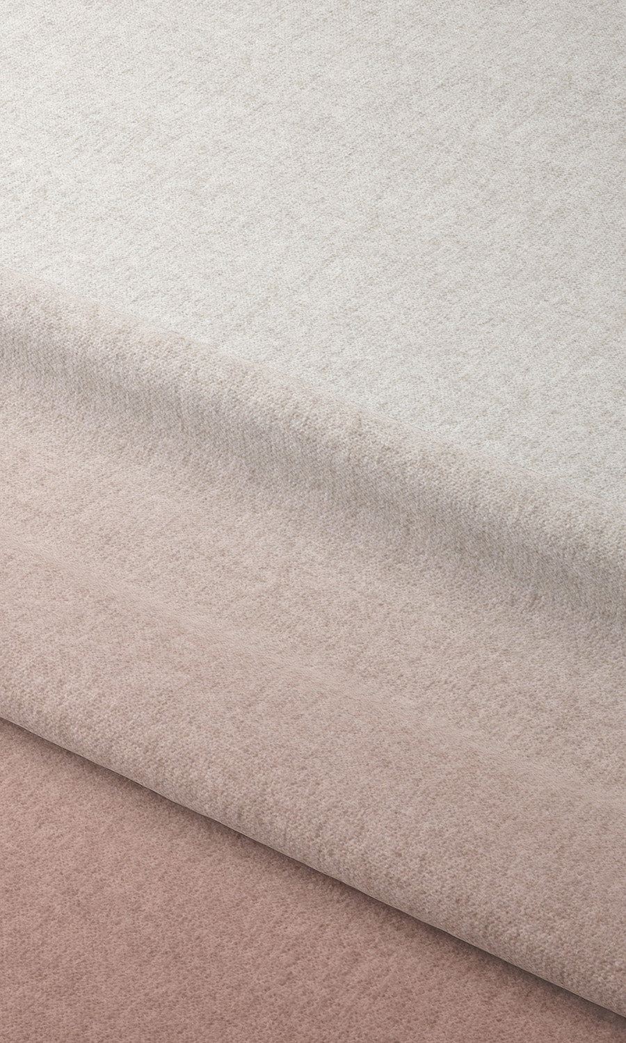 Two-Tone Ombre Roman Blinds (Dusty Rose/ White) Extra Long Short Wide