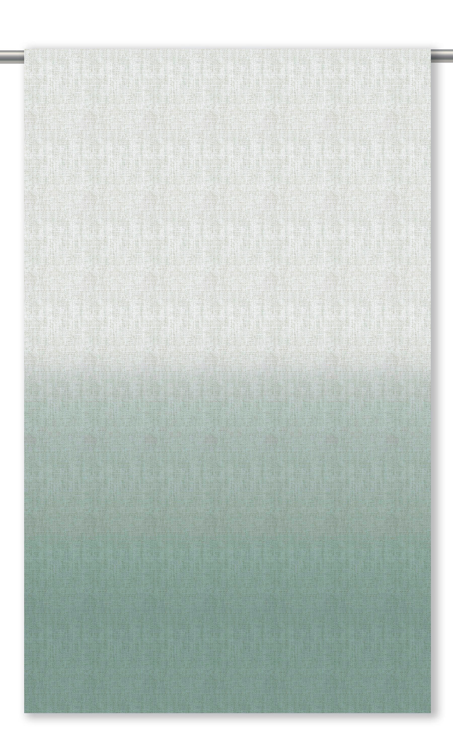 Two-Tone Ombre Drapes for Living, Bedroom, Kitchen, Bathroom (Teal Blue/ White)