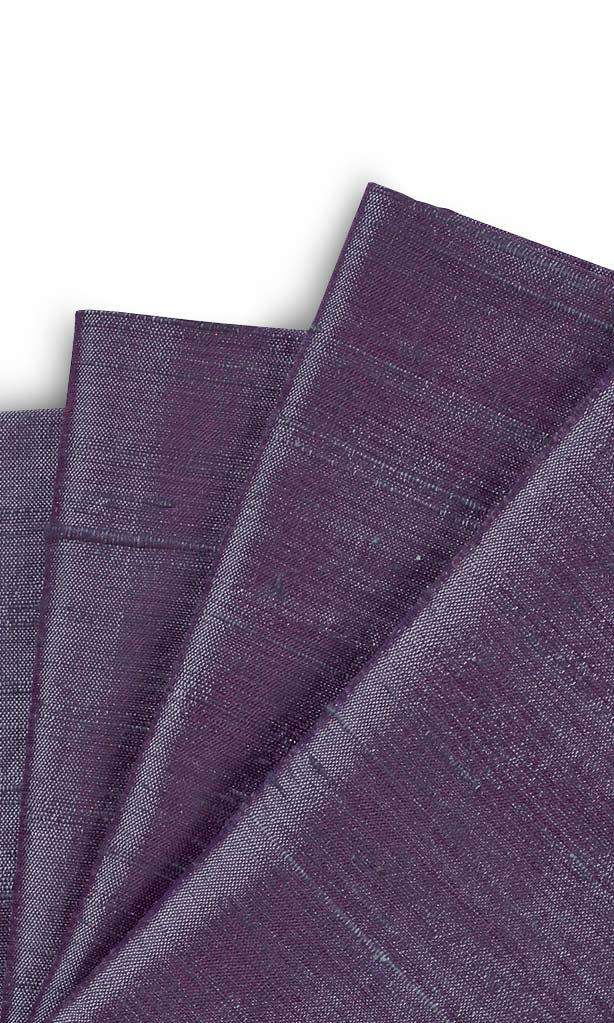 Dupioni Silk Window Curtains for Living, Bedroom, Kitchen, Bathroom (Purple)