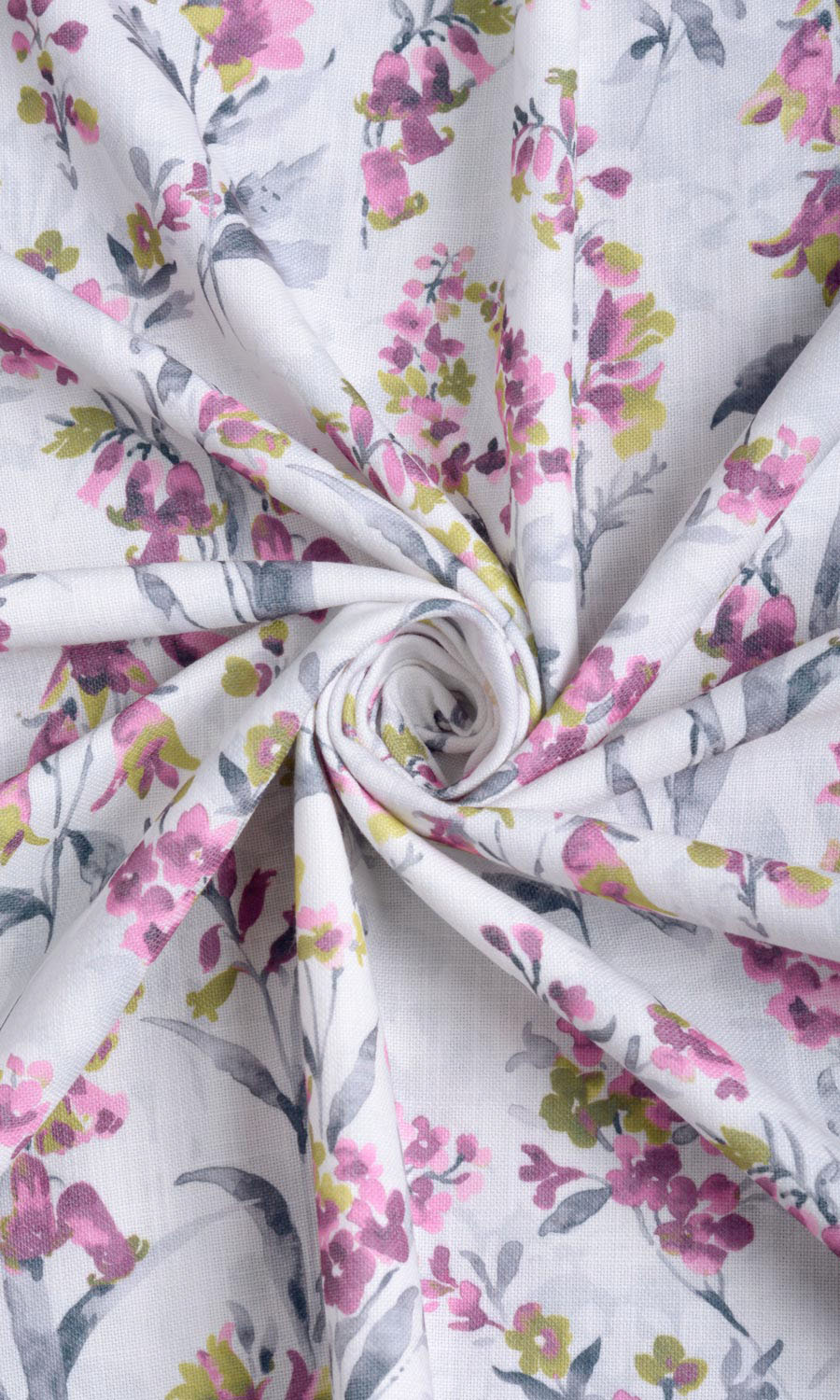 Floral Print Any Size Style Roman Shades (Pink/ Grey)
