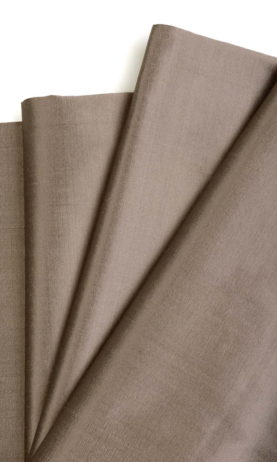 Shantung Silk Curtain Panels for Living, Bedroom, Kitchen, Bathroom (Mocha Brown)
