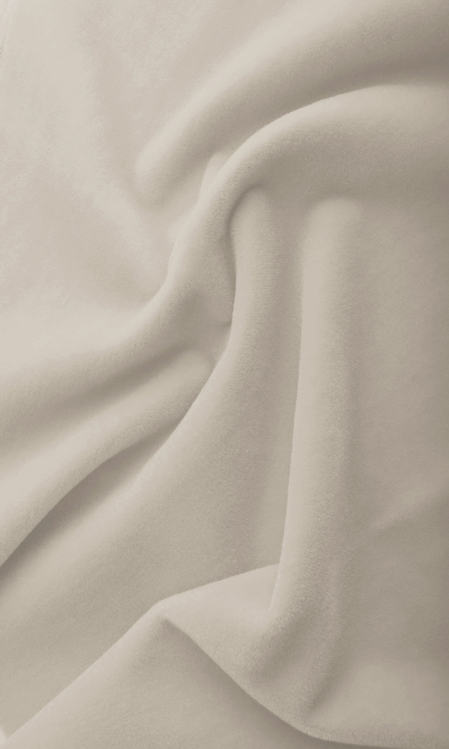 Velvet Pinch Pleat, Rod Pocket, Eyelet Curtains (Cream)