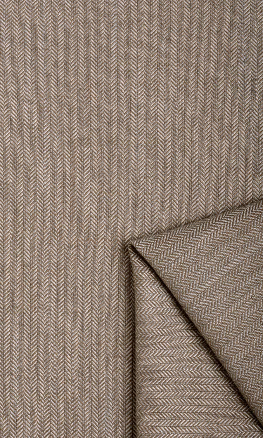 Herringbone Textured Drapery for Living, Bedroom, Kitchen, Bathroom (Brown)