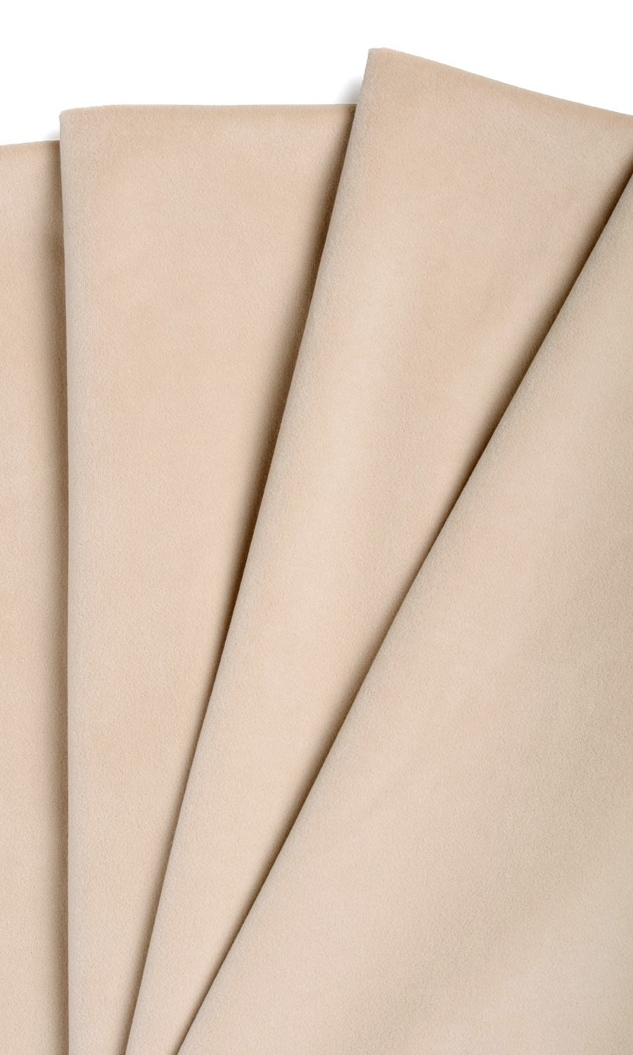 Velvet Custom Curtains (Beige)