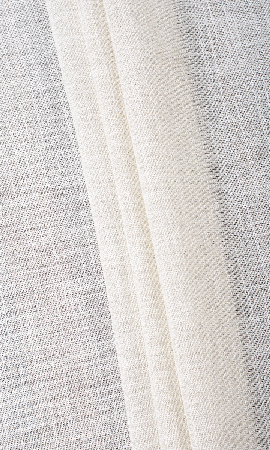 Textured Sheer Pinch Pleat, Rod Pocket, Eyelet Curtains (Parchment White/ Greige)