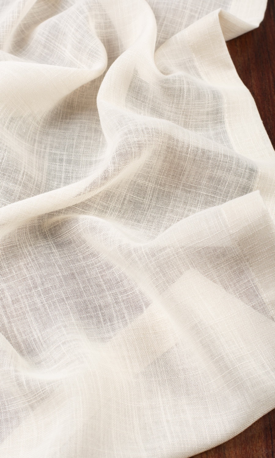 Plain Sheer Curtain Panels for Living, Bedroom, Kitchen, Bathroom (Ivory/ Pale Beige)