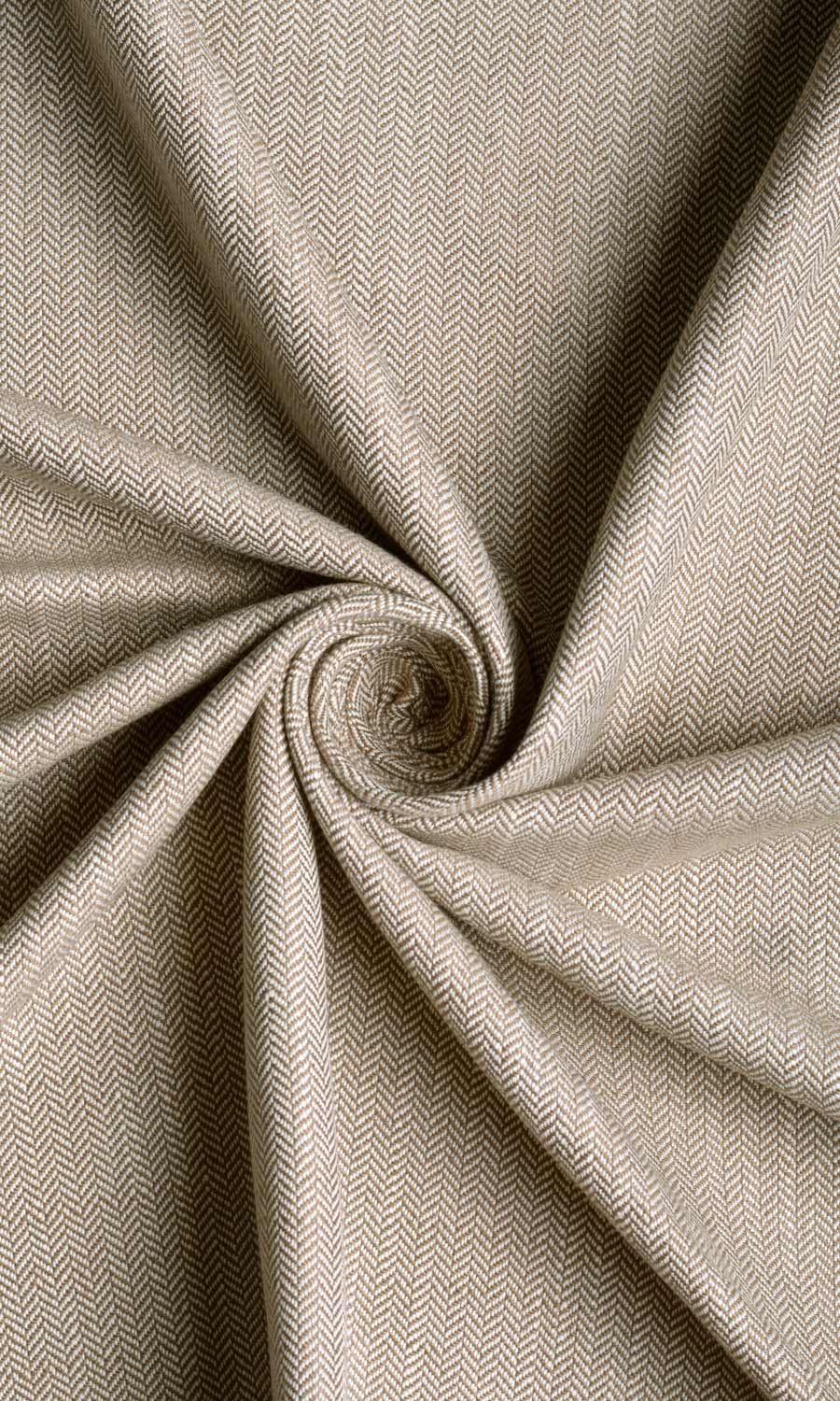 Herringbone Textured Drapery (Cedar Brown)