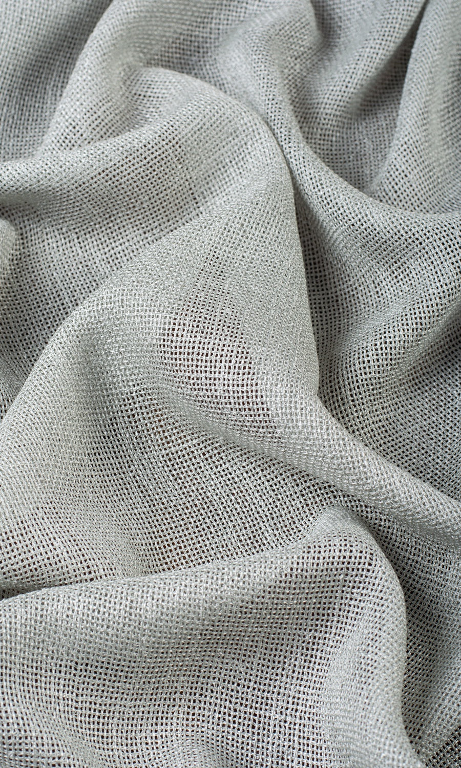 Textured Sheer Custom Curtains (Pewter Gray)
