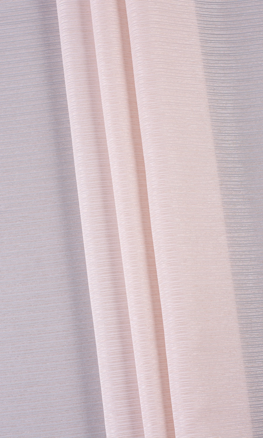 Striped Sheer Window Curtains for Living, Bedroom, Kitchen, Bathroom (Pastel Pink)