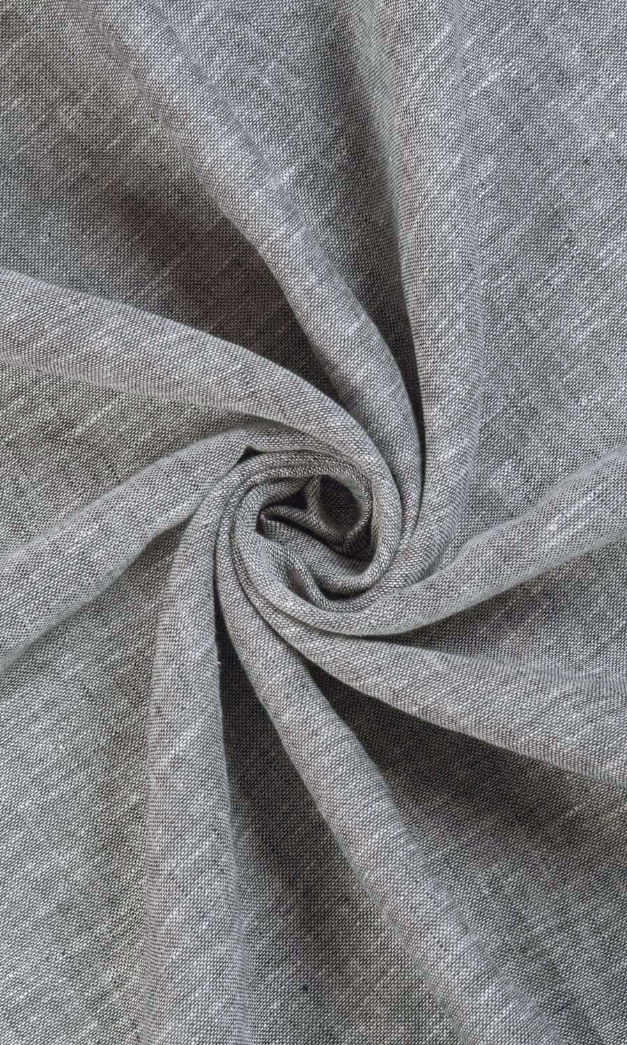 Linen Sheer Curtains / Drapes / Window Drapery Panels (Grey)