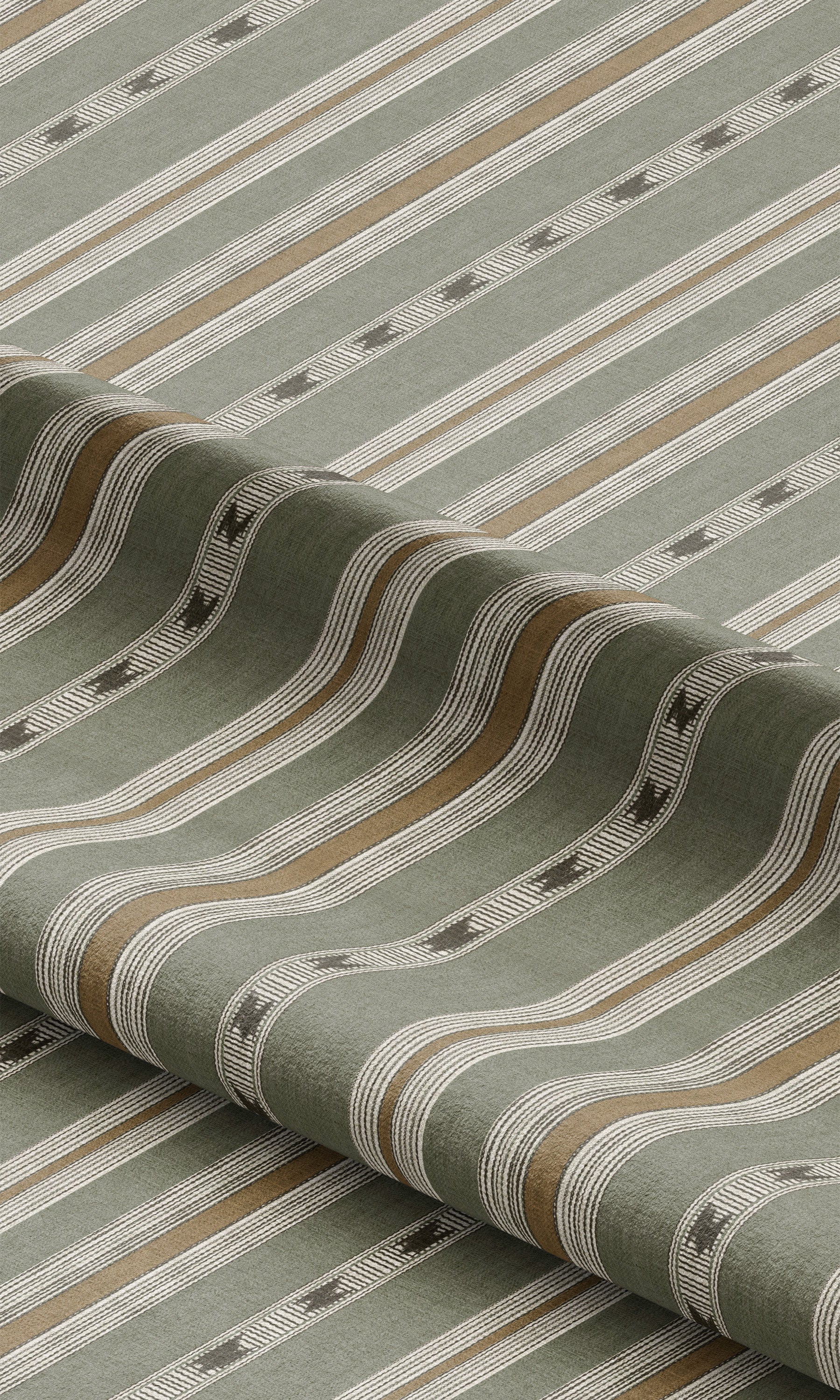 Striped Shades (Sage Green/ Tawny Brown)