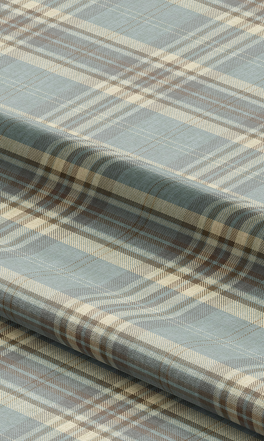 Tartan Plaid Roman Shades (Blue/ Gray) Extra Long Short Wide
