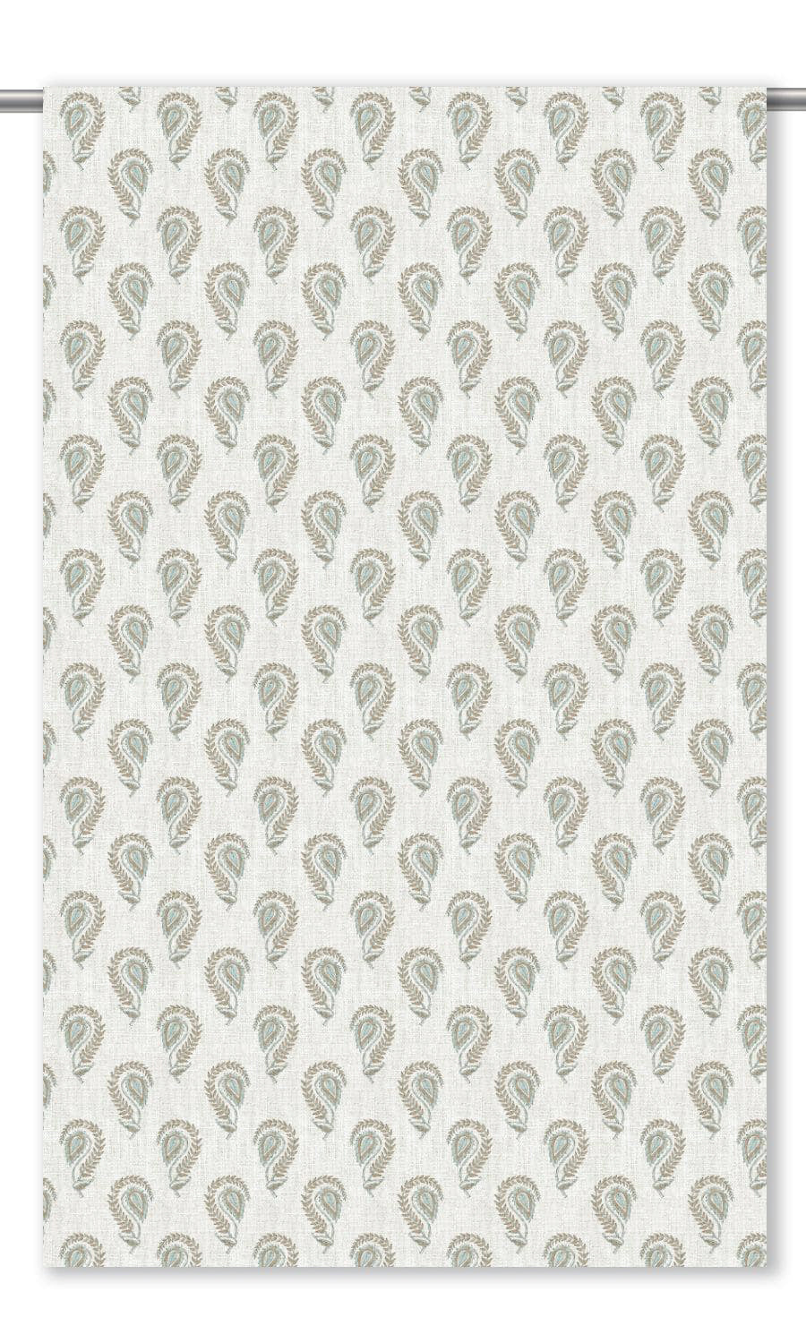 Floral Paisley Shades (Warm White/ Powder Blue)