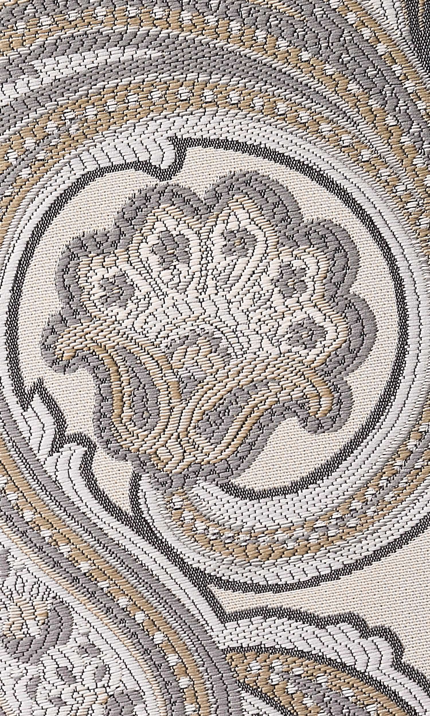 Paisley Flat, Plain, Fake, Faux, European Relaxed Roman Shades (Beige/ Gray/ Charcoal)