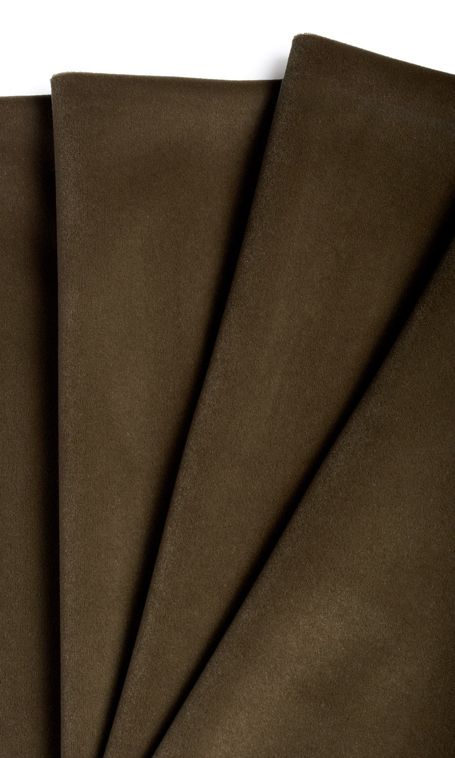 Velvet Drapery (Cocoa Brown) Extra Long Short Wide
