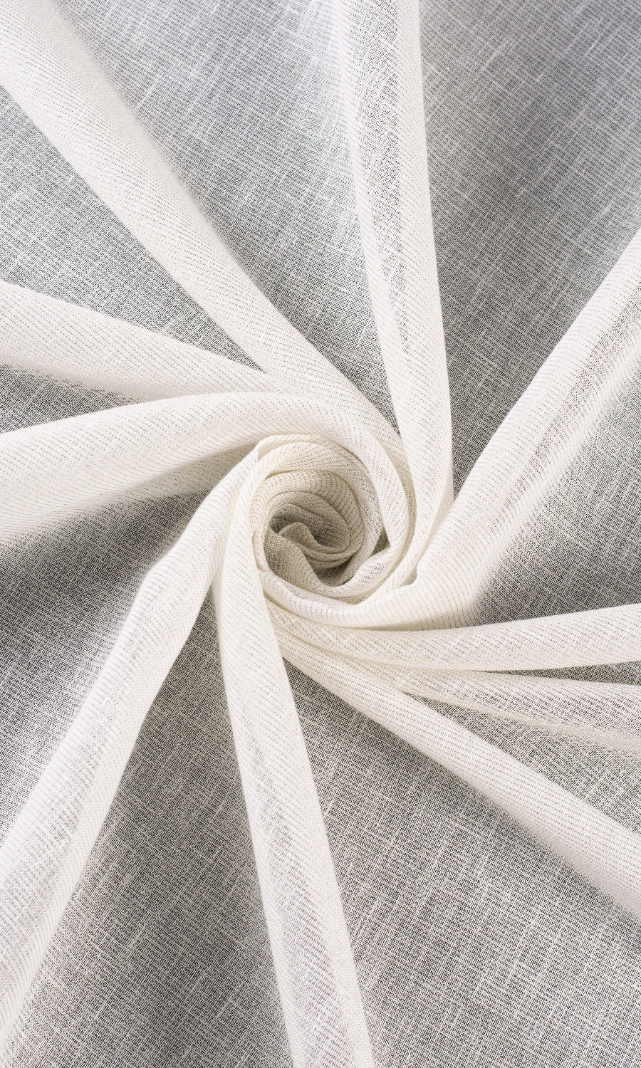 Sheer Pinch Pleat, Rod Pocket, Eyelet Curtains (Creamy White)