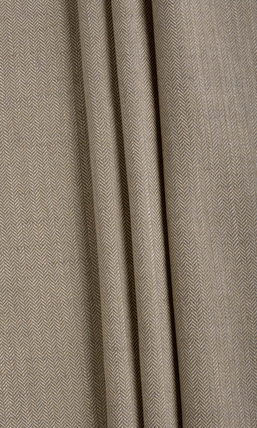 Herringbone Textured Curtains / Drapes / Window Drapery Panels (Mocha Brown)