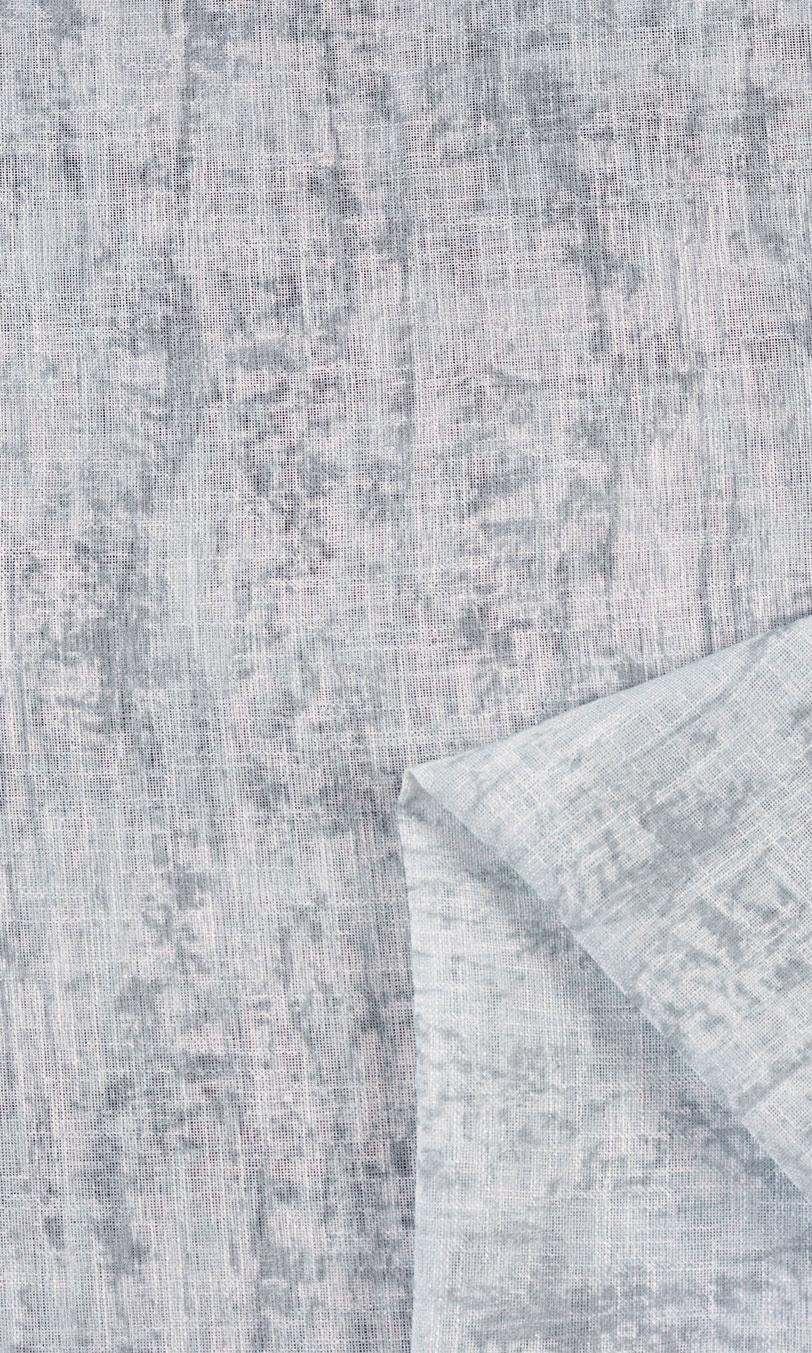 Textured Sheer Custom Curtains (Blue)