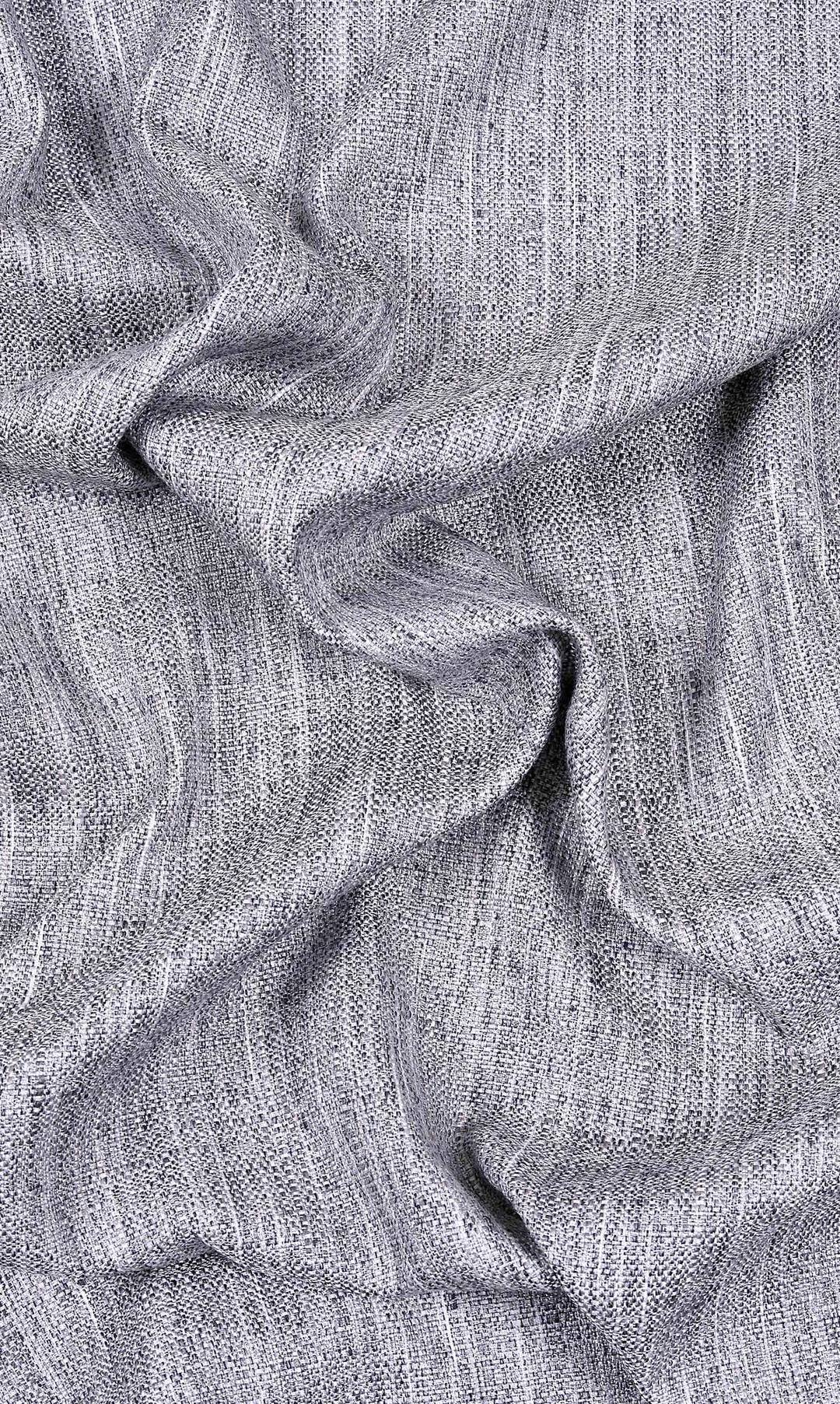 Textured Window Curtains for Living, Bedroom, Kitchen, Bathroom (Silver Grey)