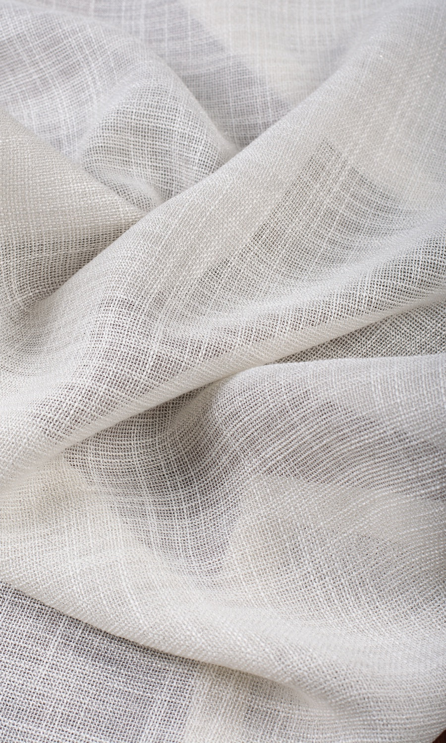 Textured Sheer Custom Curtains (Alabaster White)
