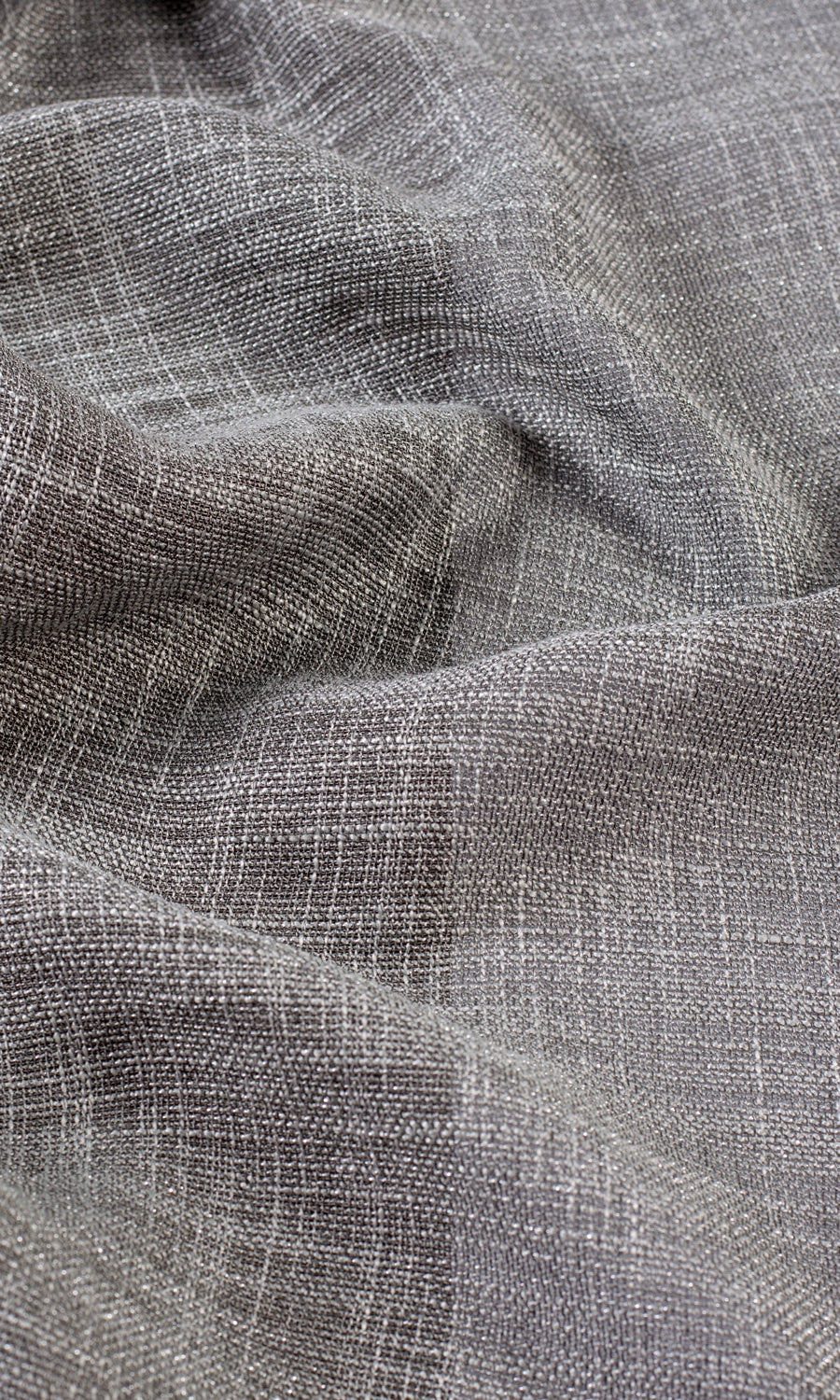 Textured Sheer Window Curtains (Stone Gray) Extra Long Short Wide