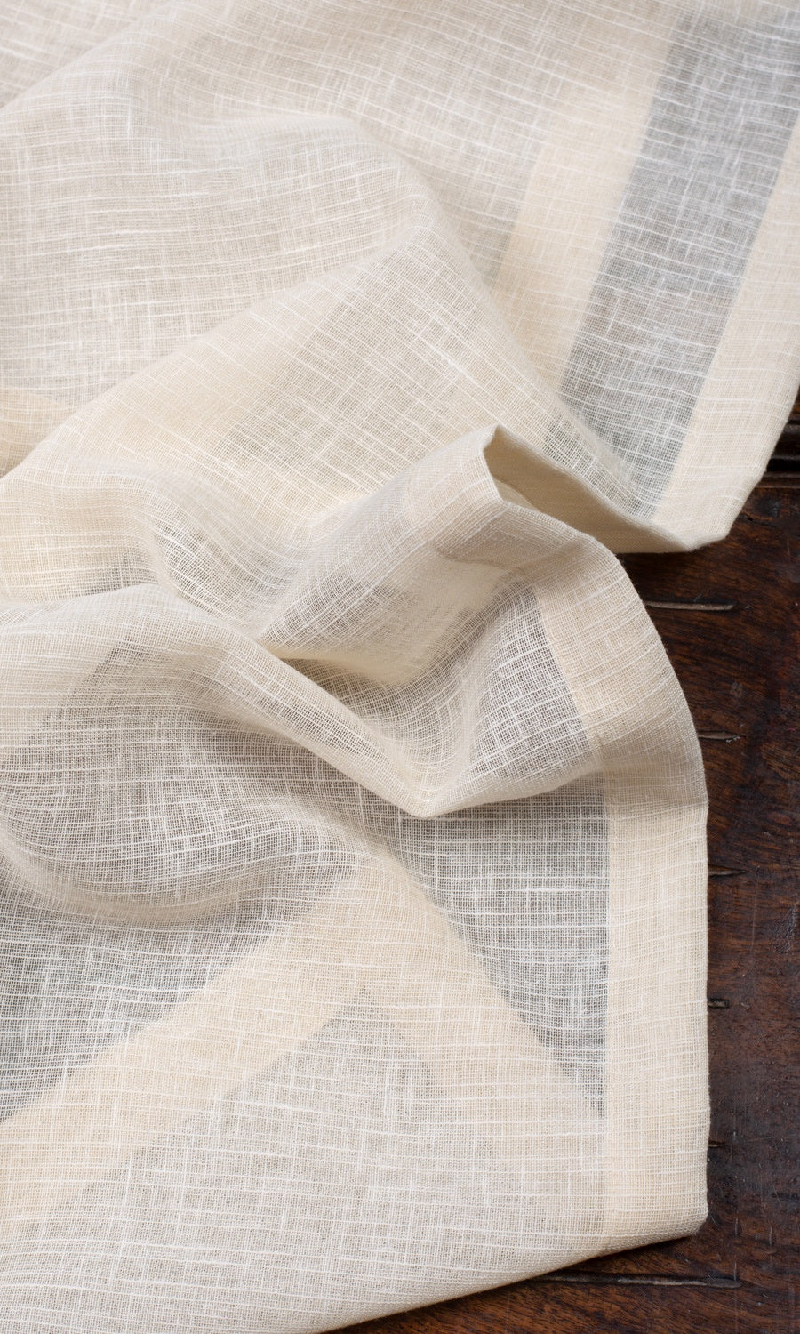 Plain Textured Sheer Curtain Panels (Pale Beige) Extra Long Short Wide