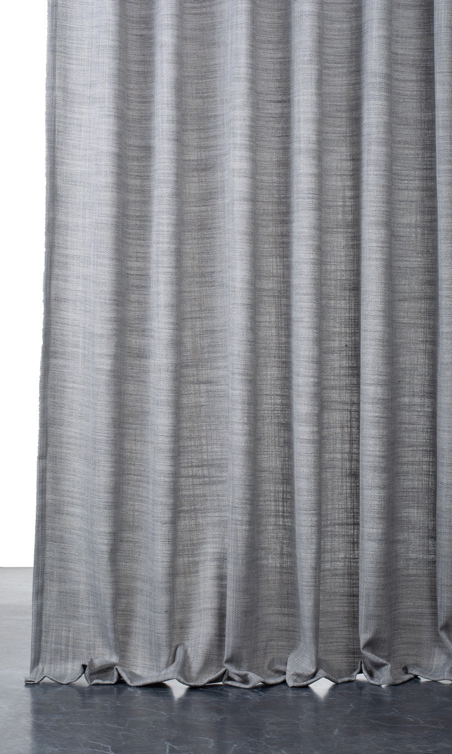 Textured Semi-Sheer Curtain Panels for Living, Bedroom, Kitchen, Bathroom (Gray)