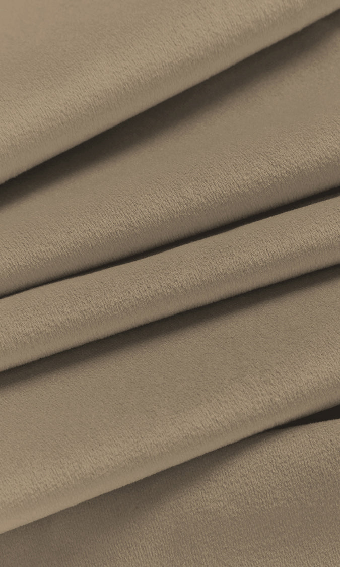 Velvet Drapery (Fawn/ Tan Brown)