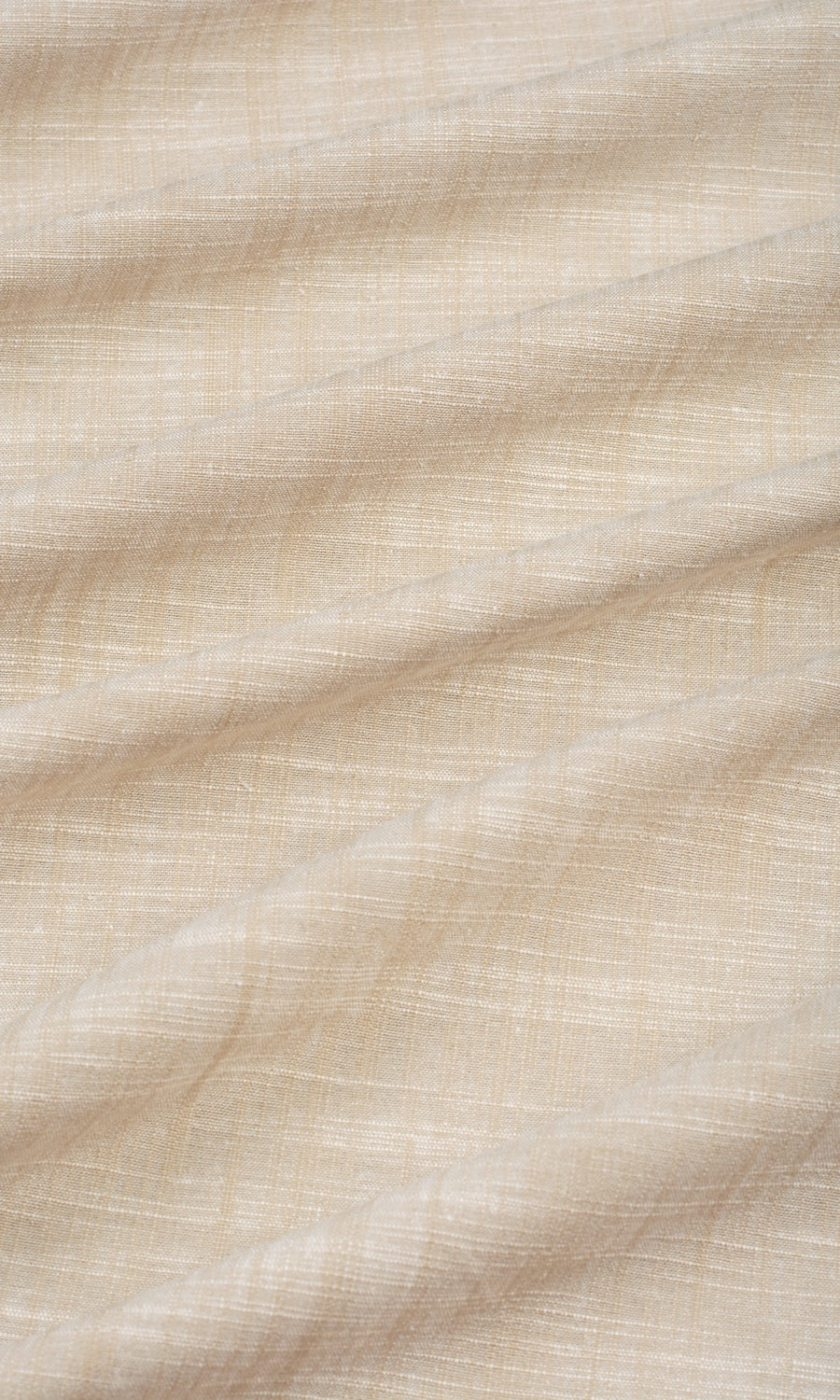 Linen-Textured Any Size Style Curtains (Pale Beige)