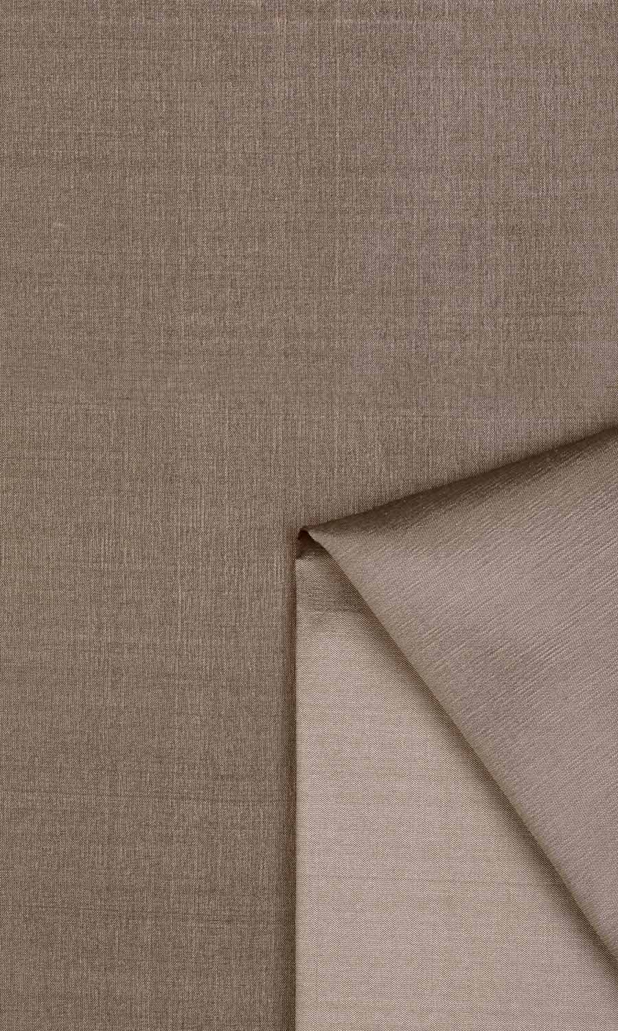 Shantung Silk Curtains / Drapes / Window Drapery Panels (Mocha Brown)