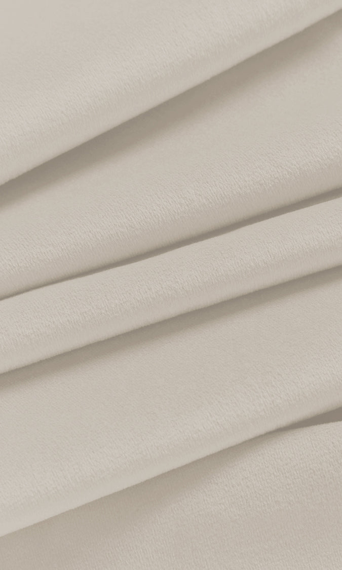 Velvet Curtain Panels (Cream)
