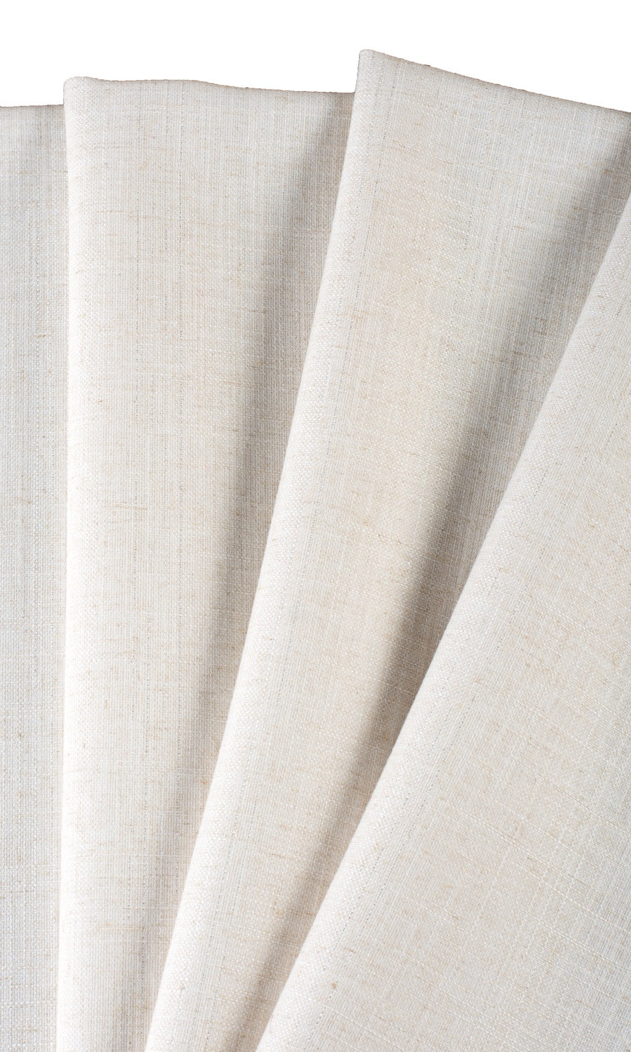 Plain Linen Blend Curtains / Drapes / Window Drapery Panels (Cream/ Ivory)