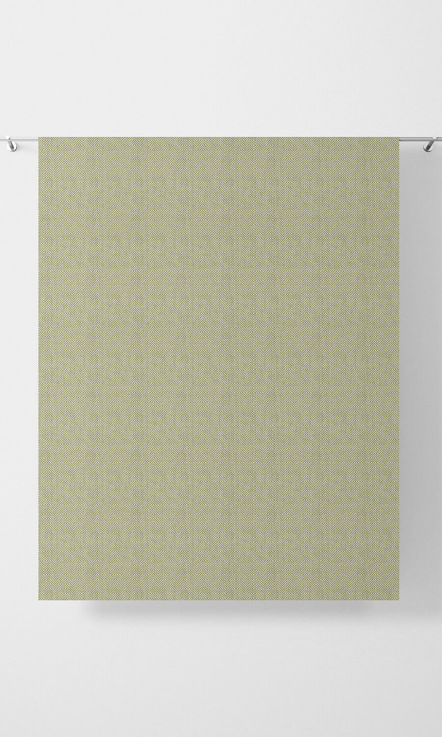 Herringbone Textured Window Curtains (Green) Extra Long Short Wide