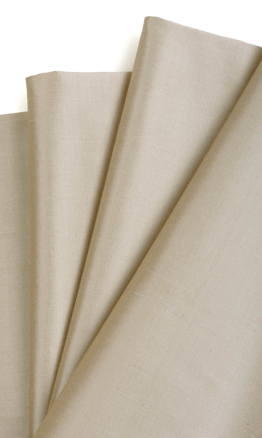 Shantung Silk Window Curtains for Living, Bedroom, Kitchen, Bathroom (Ecru/ Tan Brown)