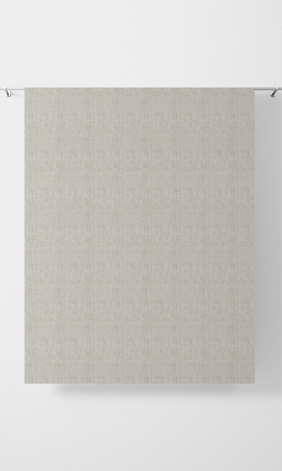 Herringbone Textured Window Curtains (Grey) Extra Long Short Wide