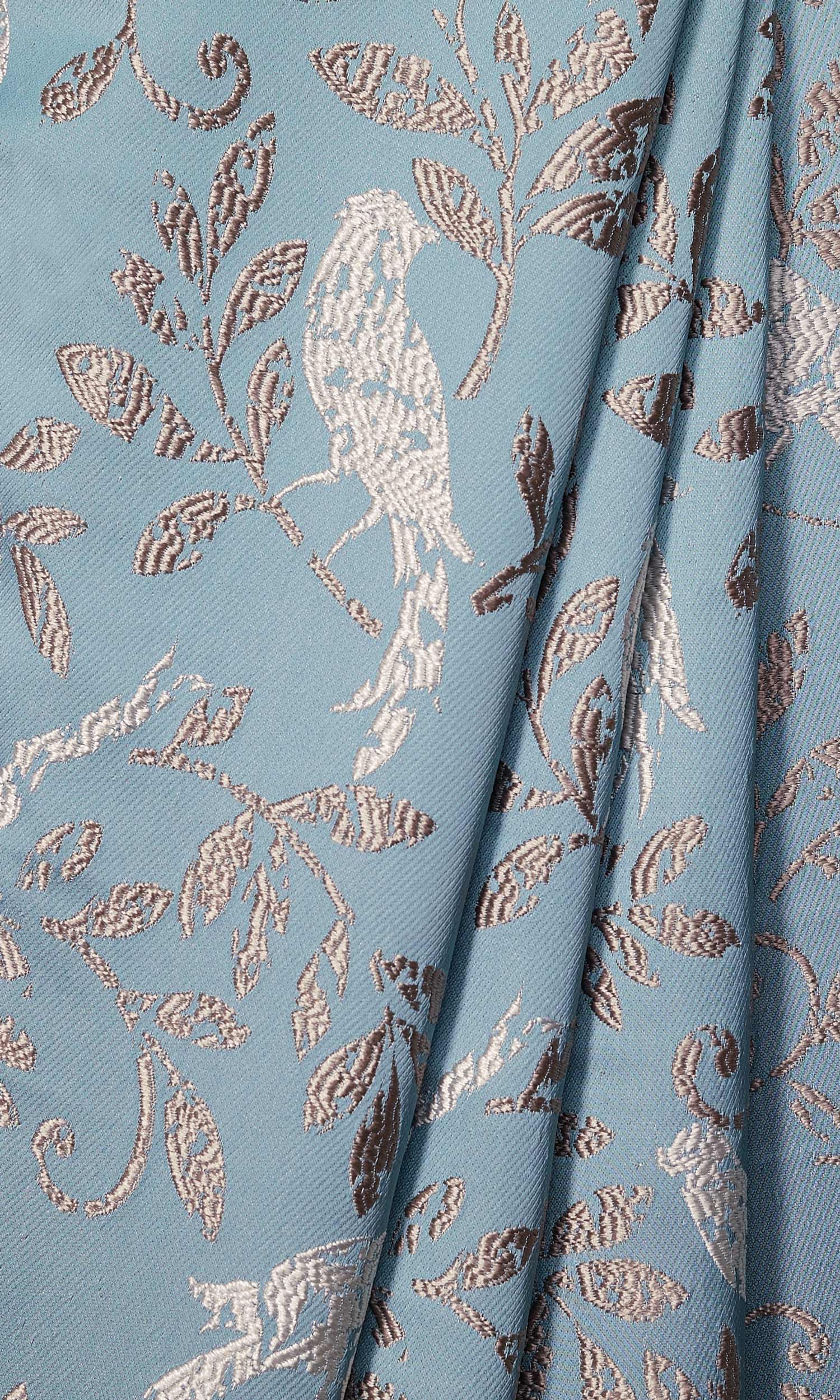 French Country  Curtain Panels (Blue)