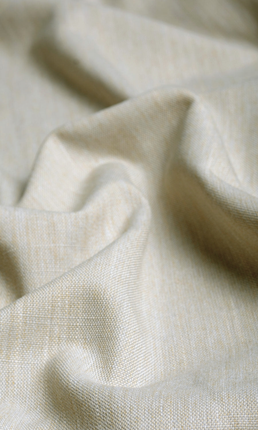 Plain Linen Texture Any Size Style Curtains (Pale Grey/ Ivory)