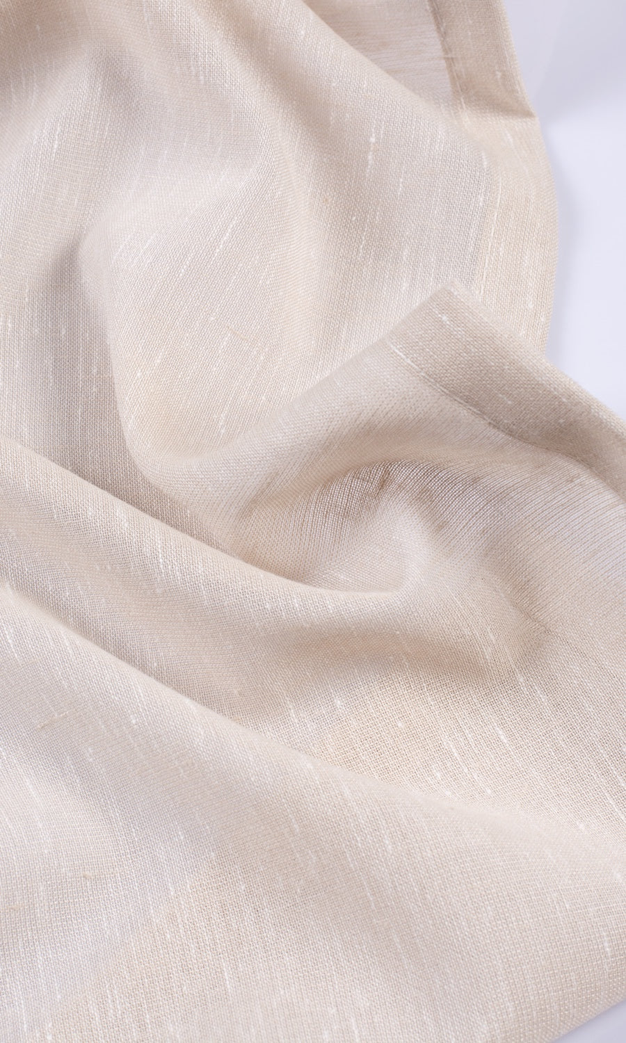Plain Sheer Custom Curtains (Greige/ Warm Ivory)