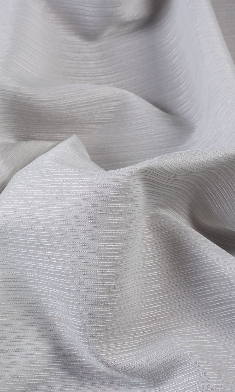 Striped Sheer Custom Curtains (Pale Gray)
