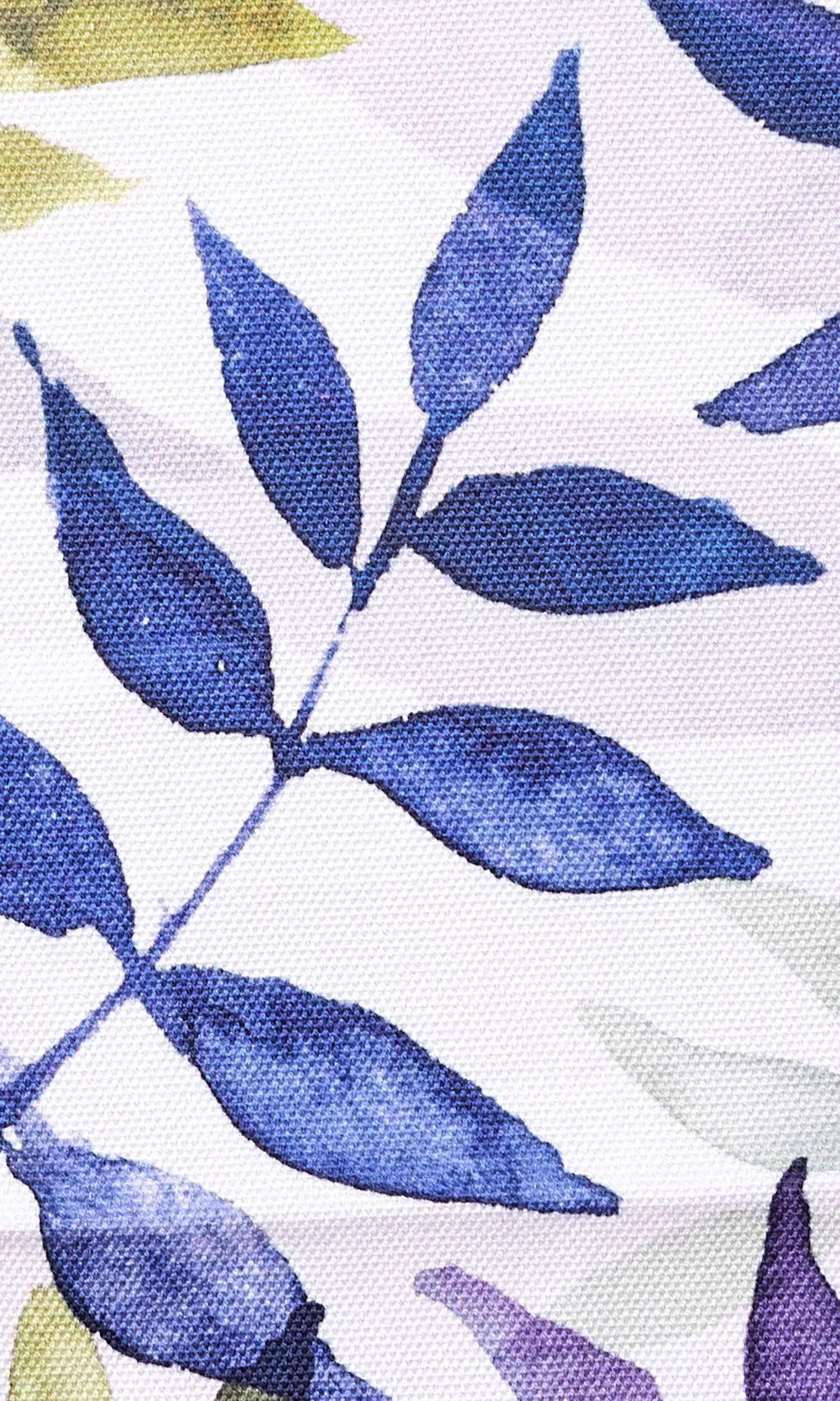 Floral Pinch Pleat, Rod Pocket, Eyelet Curtains (Purple/ Blue/ Green/ Gray)