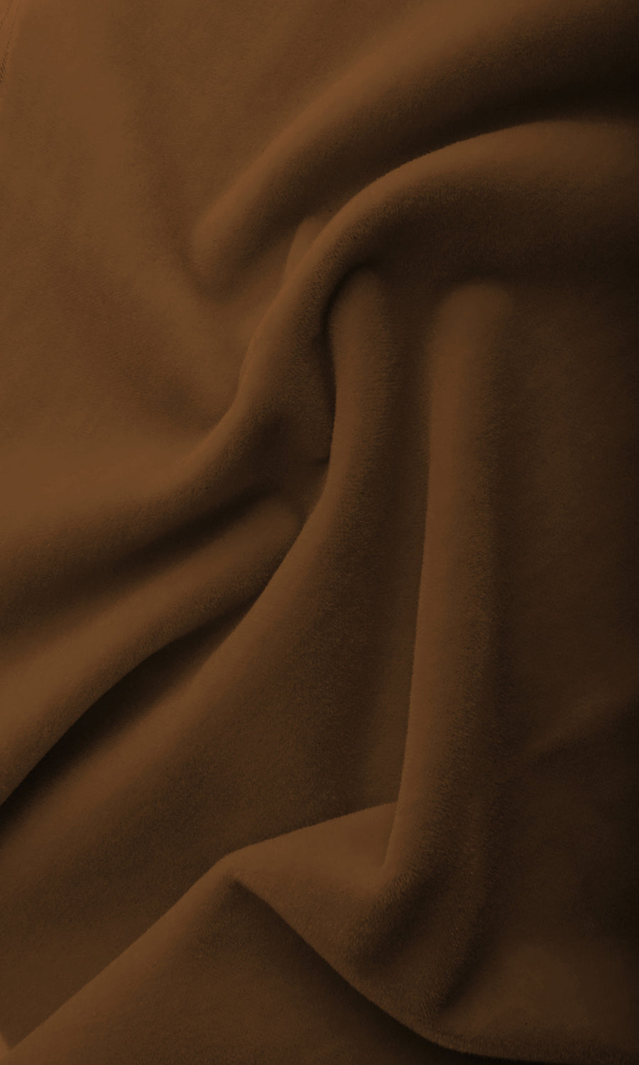 Velvet Pinch Pleat, Rod Pocket, Eyelet Curtains (Orange-Brown)