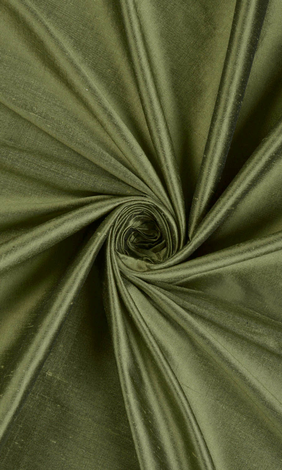 Shantung Silk Drapes (Olive Green)