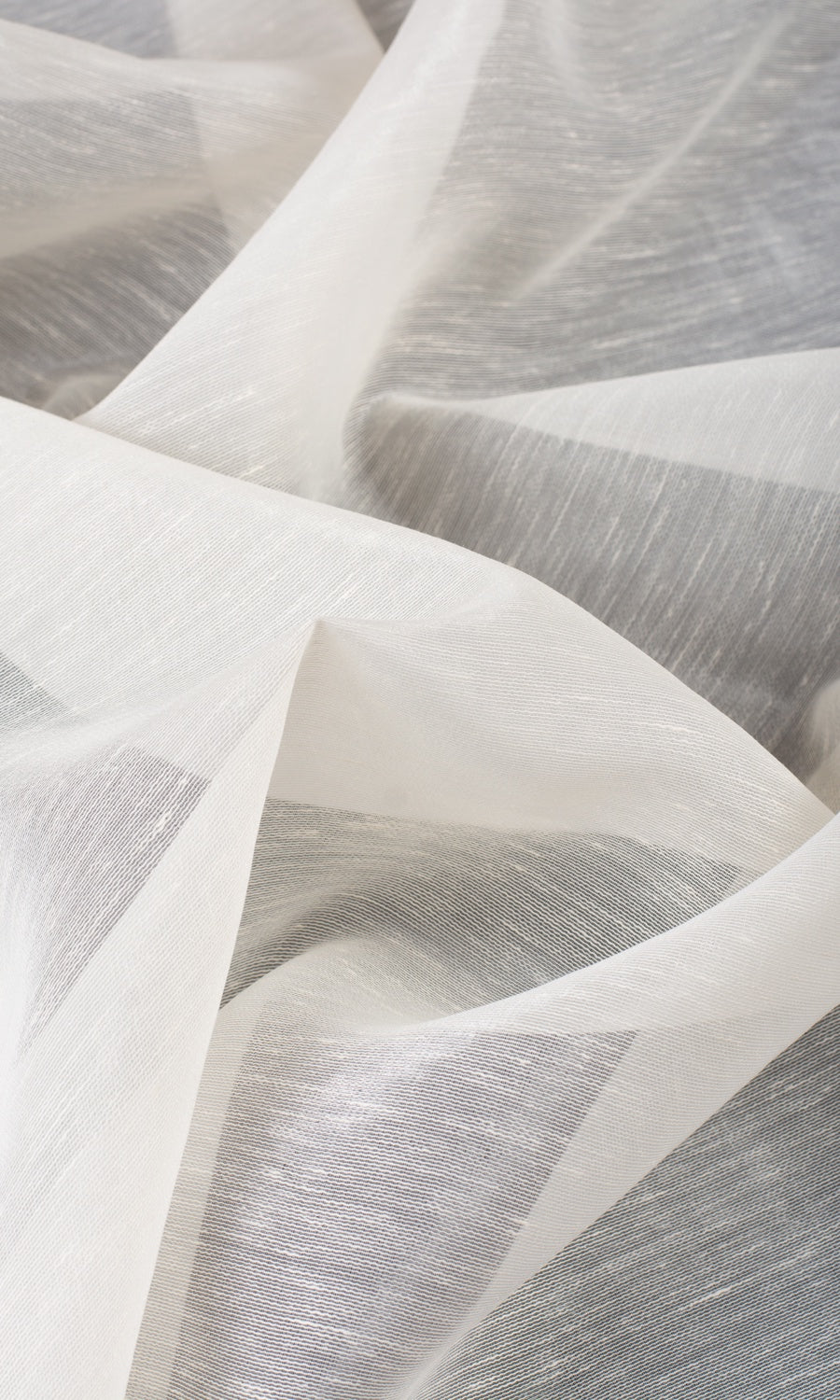 Sheer Window Curtains (Powder White)