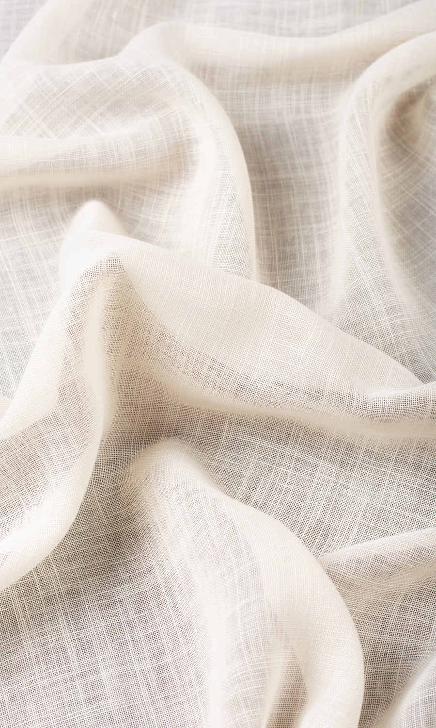 Plain Sheer Pinch Pleat, Rod Pocket, Eyelet Curtains (Ivory/ Pale Beige)