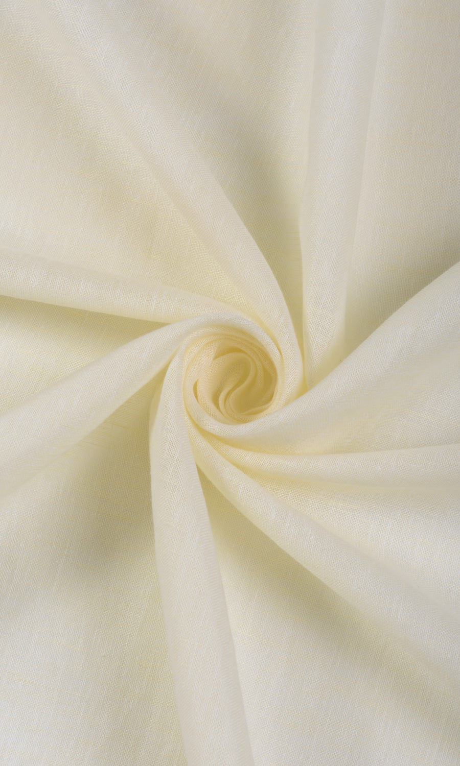 Linen Sheer Any Size Style Curtains (Warm Ivory/ Pale Yellow)