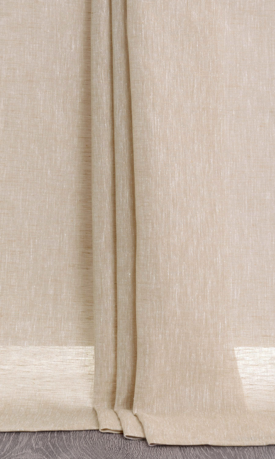 Sheer Linen Window Curtains for Living, Bedroom, Kitchen, Bathroom (Beige)