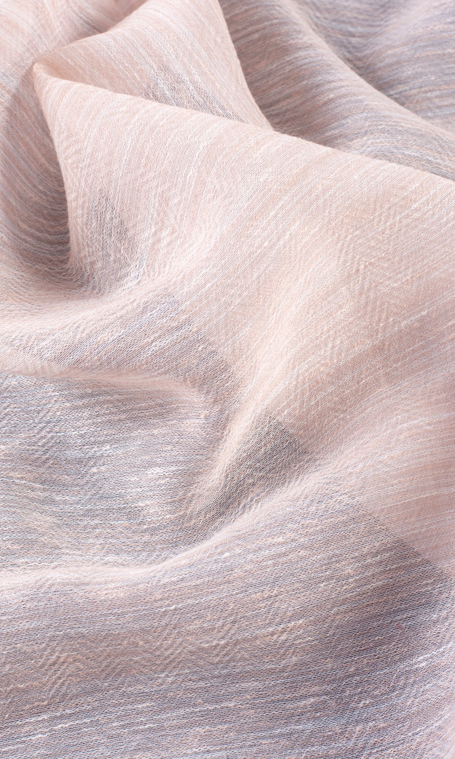 Textured Sheer Drapes (Peach/ Pink) Extra Long Short Wide
